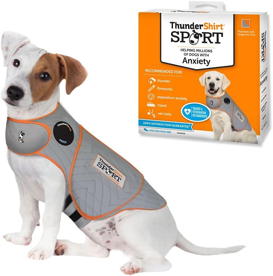 ThunderShirt for Dogs, Small, Platinum Sport - Dog Anxiety Relief Calming Vest