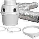 Dundas Jafine TDIDVKZW Indoor Dryer Vent Kit with 4" x 5' Duct