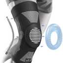 NEENCA Upgraded Thin Knee Brace for Women/Men, Compression Knee Support with Gel Pad & Spring Stabilizers. Knee Sleeve for Meniscus Tear, ACL, PCL, Arthritis, Joint Pain Relief, Runner, Workout, Sport