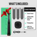 FLAUS Electric Flosser (Oprah's List, Shark Tank) 3 Speeds + 135 Refill Heads Variety Pack (Extra Strong Woven & Gentle Gliding) Water Flosser Alternative, Dentist Tooth Flossers Dental Floss Picks
