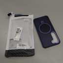 Compatible with Samsung Galaxy S23 Case with Magnetic Ring Stand, Military Drop Protection, Anti-Scratch/Anti-Fingerprint Translucent Matte Case for Samsung Galaxy S23 (Dark Blue)