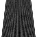 Indoor Outdoor Door Mat, 6 x 2' Doormat for Entryway, Rubber Backing Non Slip Front Door Mat Outside Entrance, Super Absorbent Commercial Floor Mat for Home Office (Charcoal)