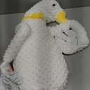 LiKiLiKi Giant White Goose Large Plush Doll, Automatic Patting Stuffed Animal, Soft Minky Fabric Cuddly Toy, Oversized Cozy Plush Figure for Home Decor & Daily Companion (Swan)