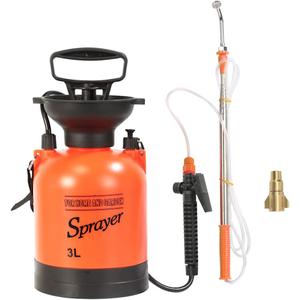 3 Liters Pressure Sprayer Lawn Yard and Garden Sprayer, with 2 Kinds of Sprinkling Modes, Spray 14 Feet