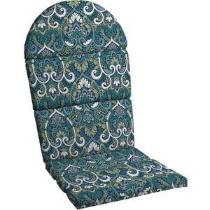 Arden Outdoor Foam Adirondack Cushion, 21.5 x 19, Water Repellent, Fade Resistant, Foam Cushion for Adirondack Chairs Sapphire Aurora Blue Damask
