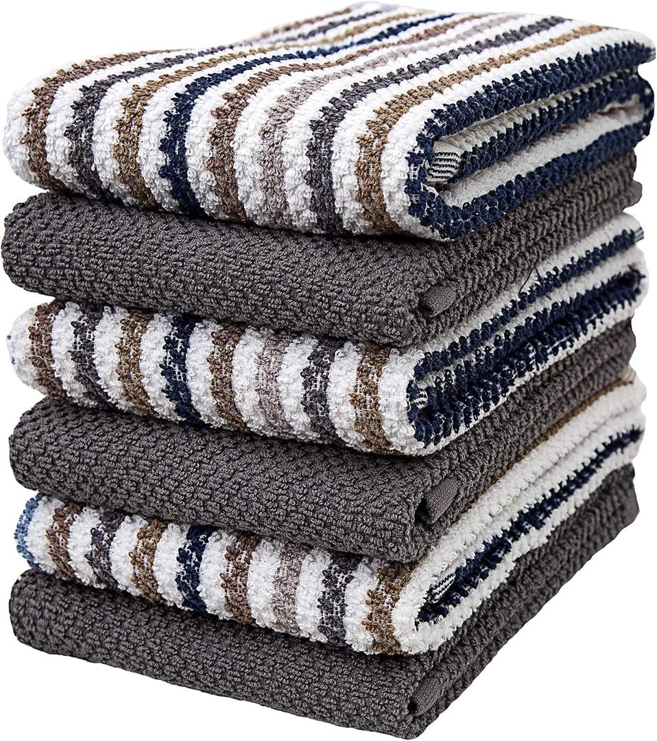 Deluxe Kitchen Towel Bumble Pack Of 6 41cm X 66cm