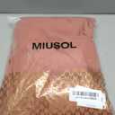 Miusol Women's Sexy Deep V-Neck Sequin Lace Double Sleeveless Evening Party Maxi Dress (XL)