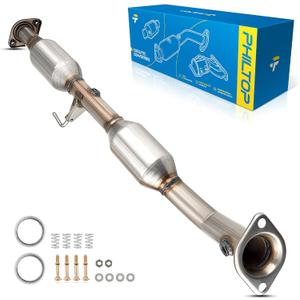 PHILTOP High Flow Catalytic Converter Kit Direct-Fit Compatible with Toyota 2005-2016 Tacoma 2.7L, OE# 54702, 174100C100, 24487, 645803, 49703, with O2 Port, EPA Compliant