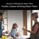 LG LT1000P3 6-Month / 200 Gallon Refrigerator Replacement Water Filter, 3 Count (Pack of 1), White
