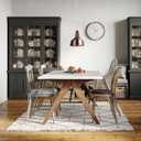 CANARM Thor 1-Light Pendant Light, Gold Finish with Faux Wood Accent, Adjustable Fabric Cord, Modern Lighting for Kitchen, Dining Room or Bedroom