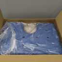 UGarden Stainless Steel Shower Chair with Removable Back and Arms, 500lbs U-Shaped Shower Seat for Bathtub, Adjustable Non-Slip Safety Shower Chair for Elderly, Seniors & Disabled, Adults, Blue