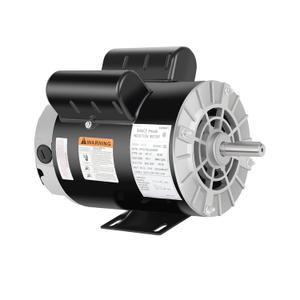 Kunray 3.7HP Air Compressor Motor, 3450RPM Electric Motor, 230V 17.2 Amps Single Phase Motor, 5/8" Keyed Shaft 56 Frame, 1.88" Shaft Length, CCW/CW Rotation