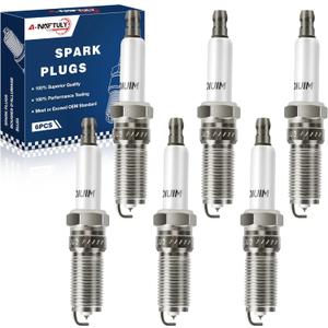 Iridium Spark Plugs 6 Pack 91418 Fits for 2014-2021 Chevy Silverado 1500 4.3 V6 GMC Sierra, Chevrolet Trailblazer GMC Envoy 4.2 2002 2003 2004 2005 2006 2007 2008 2009 Replaces 12622441, 41-114