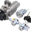 MOTOKU Ignition Switch Cylinder Housing with Ignition Lock Cylinders & Keys Set for Chevrolet Colorado for GMC Canyon 2004-2012 for Hummer H3 2006-2010 for Isuzu i-370 i-290 2007-2008 i-350 i-280 2006