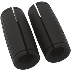 Weight Bar Grips Fit Standard Barbell, Dumbell Handles, Thick Bar Training Adapter For WeightLifting & Cable Attachments Fitness Training Rope Grips For Body Arm Forearm Builder Strength (1 Pair, 28mm Inner Black)