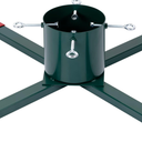 Christmas Tree Stand for Live Tree, Heavy-Duty Metal Christmas Tree Holder with Spike for 2-6ft Tall Fresh Tree, Christmas Tree Base Stand for Real Tree, Seasonal Decor (Green)