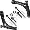 Front Lower Control Arm with Ball Joint Kit Compatible for Dodge Caliber 2007-2012 Compatible for Jeep Compass Patriot 2007-2017 K620066 K620065 ES800408 EV80645 Left and Right 6pcs