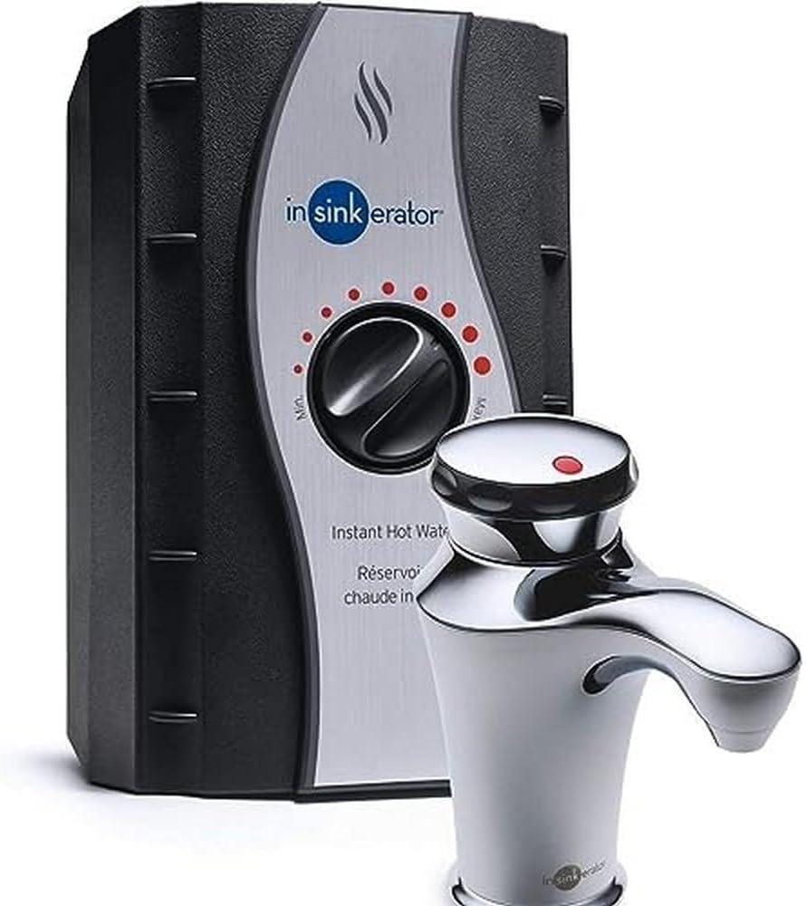 InSinkErator Invite Contour Instant Hot Water Dispenser System - Faucet & Tank, Chrome, H-Contour-SS