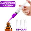 60ml Syringe for Liquid, Oral, Scientific Labs, Measurement, Dispensing, Catheter Tip with Cap- 10 Pack 60ml Syringes