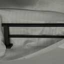 Miyili Matte Black Double Bath Towel Bar 36-Inch Stainless Steel Hand Towel Rack for Bathroom Wall Mount, A02B90B