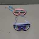 EverSport 2 Pack Kids Swimming Goggles, Anti-fog Swim Goggles for Toddler Girls Boys 3-15 (Mirrored Purple & Pink)