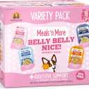 Weruva Meals 'n More Natural Wet Dog Food, Belly Belly Nice! Digestive Support Variety Pack, 3.5oz Cup (Pack of 10) (EXP 06/15/28)