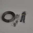 Intrux 1/8" Stainless Steel Cable with Cutter, 100FT Wire Rope with Loop Sleeve and Thimble, 7x7 Strand Core Metal Wire for Garden, Deck Cable Railing Hardware Kit