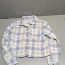 WallFlower Women's Taylor Polar Cozy Fleece Boyfriend Trendy Spring, Summer, and Fall Light Shacket Jacket, Small