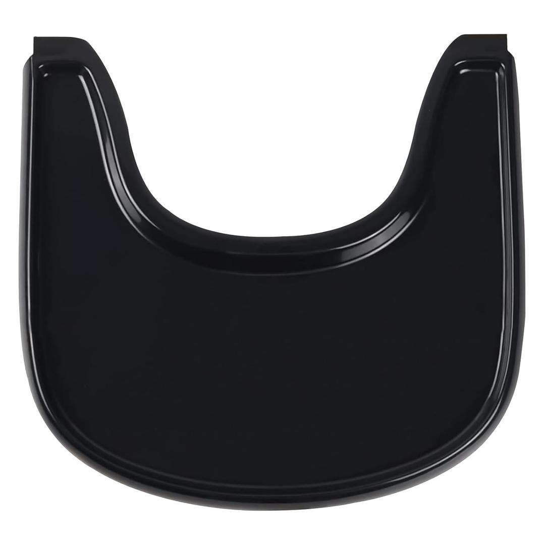 High Chair Tray Compatible with Stokke Tripp Trapp Chair with Smooth Surface and Strong Suction - Made from Food Safe Plastic (BPA BPS BPF Lead and Phthalate Free) - Black