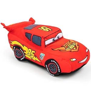 Jay Franco Disney Pixar Cars Plush Stuffed Lightning Mcqueen Red Pillow Buddy - Kids Super Soft Polyester Microfiber, 19 inch (Official Disney Pixar Product), Cars - Lightning McQueen (JF28185ECD)