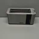 Mueller UltraToast Full Stainless Steel Toaster 4 Slice, Long Extra-Wide Slots for Bagels and Waffles, 6 Browning Levels, LED Display, Cancel/Defrost/Reheat Functions & Removable Tray, Kitchen Gadgets