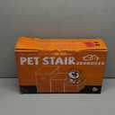 Zerbuger Wider Dog Stairs with Storage 18" H, 3-Step Sturdy Dog Steps for Large/Medium/Small Older Senior Dogs Cats, Folding Pet Stairs Climbing Bed or Couch, Arthritis-Friendly (Gray, No Condo)