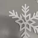 Bucherry 12 Pcs Wooden Snowflake Table Decor 3D Snowflake Tabletop Signs and Centerpiece for Christmas Xmas Winter Wonderland Decorations Home Party(White)