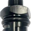 Billet Aluminum Valve Cover Oil Cap w/-6 AN Fitting Black for LS LSX LS1 LS2 LS3 LS6 LS7
