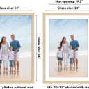 Americanflat 24x34 Poster Frame - Matted to 20x30 - Natural Oak