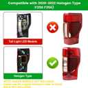 Tail Light W/ Blind Spot for F250 F350 Super Duty 2020 2021 2022 Left Side