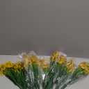 OMUYGDD 20 Bundles Fake Flowers Plastic Outdoor Artificial Plants Indoor Faux Flowers Garden Patio Porch Window Box Decorating, No vase included 