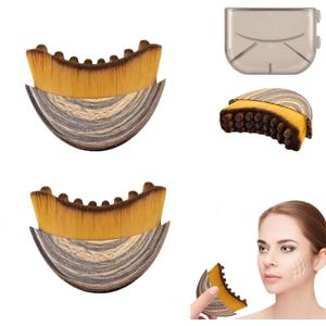 New Lymphatic Contour Face Brush, Lymphatic Drainage Massager for Face, Ergonomically Designed to Fit The Skin Precisely and Relieve Fatigue (2PCS)