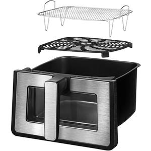 Gourmia GOURMIA Digital Air Fryer, 7.5 Liter with Window and Light, Mod. GAF858,  Black