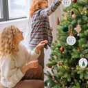 Funny Skeleton Christmas Ornament 2025, Couple Family Skull Ornament Gifts for for Xmas Tree Decorations, Funny Gifts for Him Her Boyfriend Girlfriend Husband Wife Women Men, 2 Side Printed Ornament