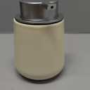 BosilunLife Hand Soap Dispenser - Beige & Grey 12Oz Ceramic Soap Dispenser Bathroom Refillable Liquid Dispenser for Dish Soap with Easy-to-Press Pump