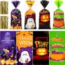 GoClimber 120 PCS Halloween Treat Bags, Halloween Candy Bags for Party Favors, Trick or Treat, Hallowen Gift Party Supplies