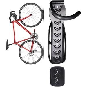 Dirza Bike Wall Mount Rack with Tire Tray - Vertical Bike Storage Rack for Indoor,Garage,Shed - Easy to install - Great for Hanging Road,Mountain or Hybrid Bikes - Screws Included - 1 Pack