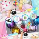 Balloon Pump Electric, Portable Balloons Inflator Air Pump Dual Nozzle, 110V Small Electric Balloons Blower Machine Corded, 600W for Latex Foil Balloon Arch Garland Party Decorations Supplies