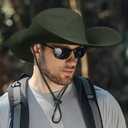 Cooltto L/XL/XXL Wide Brim Sun Hat UPF 50+, Waterproof & Breathable for Men, Women - for Fishing, Hiking, Camping & Traveling