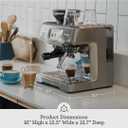 Breville BES880BTR Barista Touch Espresso Machine, Black Truffle
Pull barista-quality espresso shots, lattes and cappuccinos at home with semi-automatic coffee maker with built-in grinder