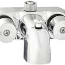 Heavy Duty 3 3/8" Centers Chrome Plated Diverter Clawfoot Tub Faucet