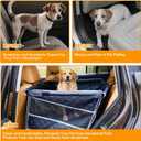 Dog Car Seat for Large Medium Dogs, Back Seat Extender with Mesh Windows, Strong Support Dog Car Seat Cover for Cars, SUV and Road Trip (28 * 23 * 21.7inches)