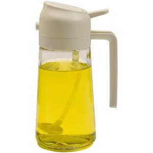 Spritz Oil - 2 in 1 Glass Oil Sprayer & Dispenser (White, 450ml), KD-102