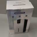 Dehumidifier, Dehumidifiers for Home, 98 OZ Water Tank, (1000 sq.ft) Quiet Dehumidifier for Basement Bathroom Bedroom with Humidity Display, Auto Shut Off, Relaxing 7 Color Ambient Light(White)